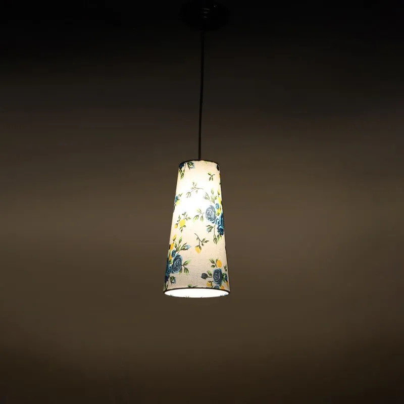 Solarae Metal Ceiling Lamp - White & Blue media 7