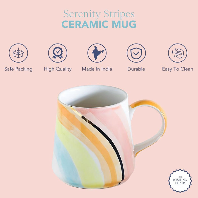 Rainbow Ceramic Coffee Bone China Coffee Mug (280 mL) media 4