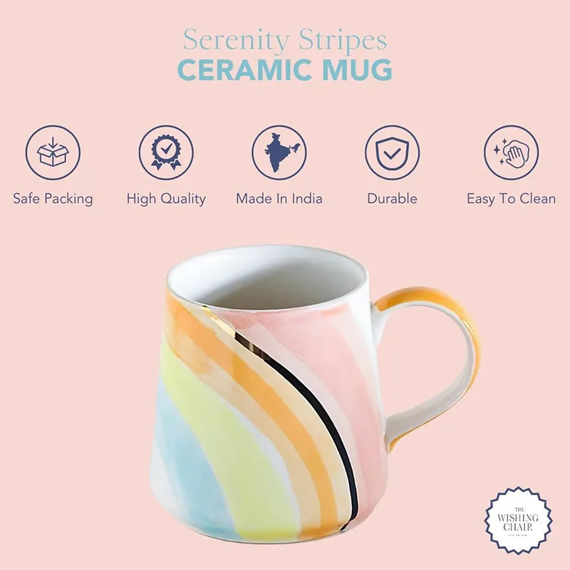 Rainbow Ceramic Coffee Bone China Coffee Mug (280 mL) - 4