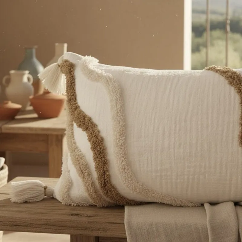 Crazy wave Tufted Cushion Cover media 6