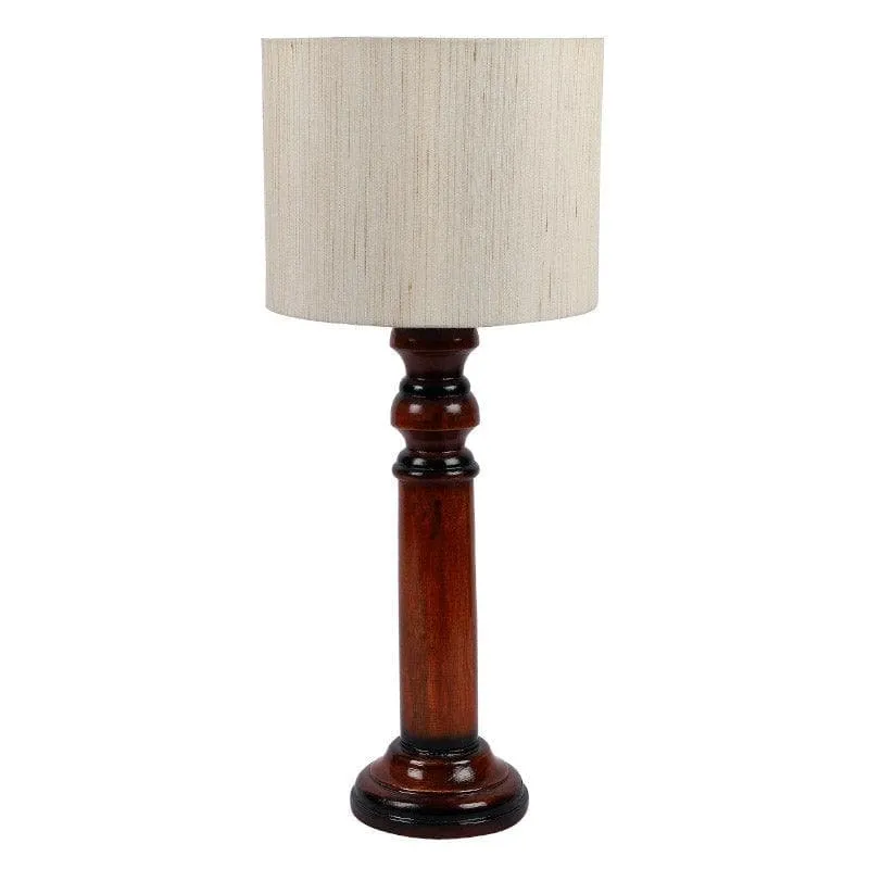 Vera Cassini Fabric Table Lamp - White,Brown media 4