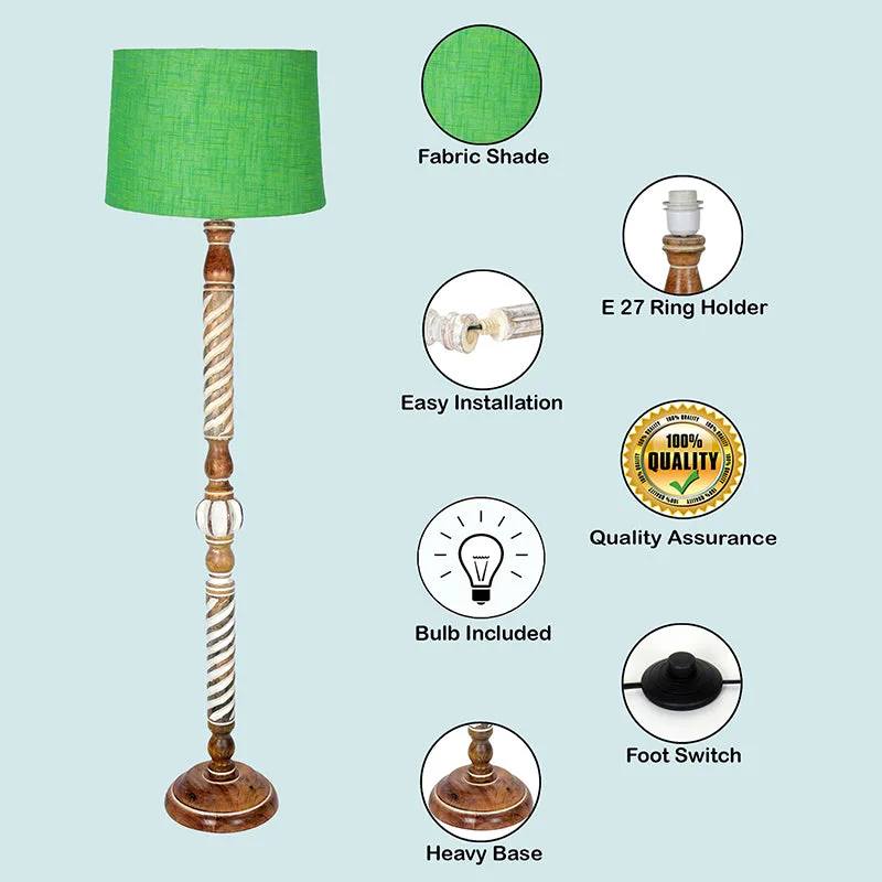 Elfin Carve Floor Lamp - Green media 4