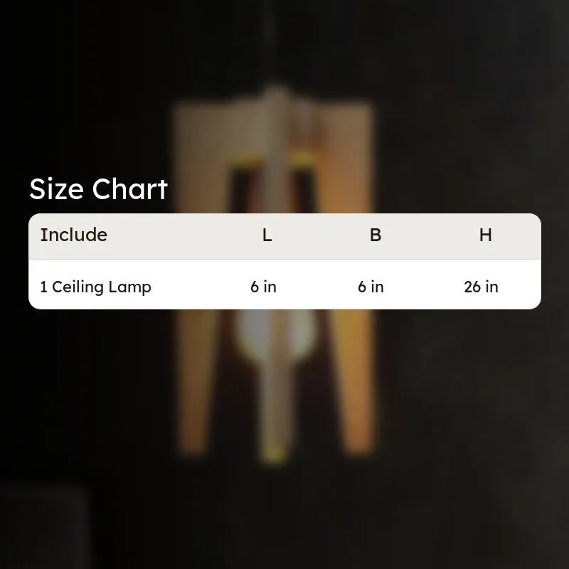 Lancel Single Wooden Ceiling Lamp media 9