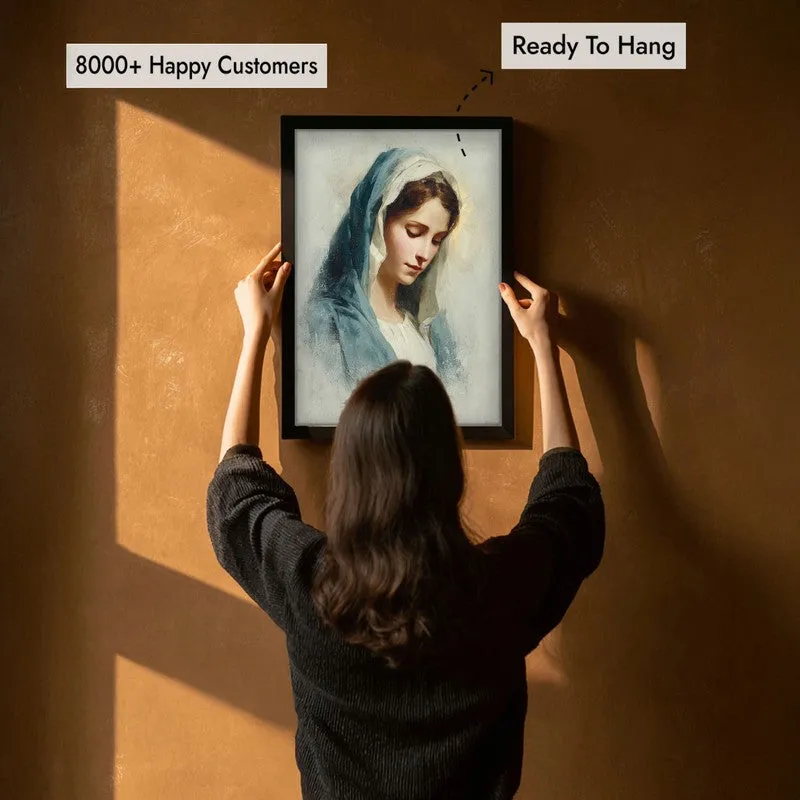 Whispers of Faith Archival Paper Wall Painting With Black Frame media 5