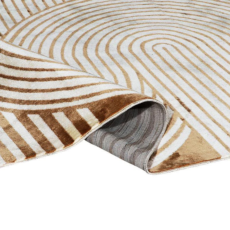 Icaria Non-Anti Skid Nylon Nylon Dhurries - Beige media 3