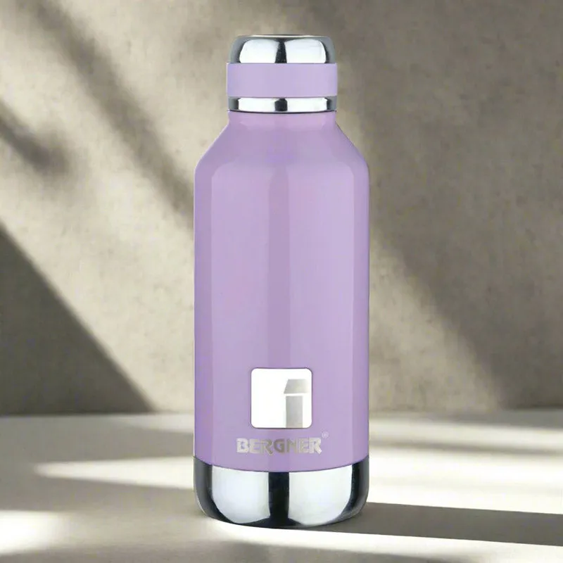 Bergner Walking Hydria Thermosteel Hot And Cold Flask (Purple) - 750 mL media 1