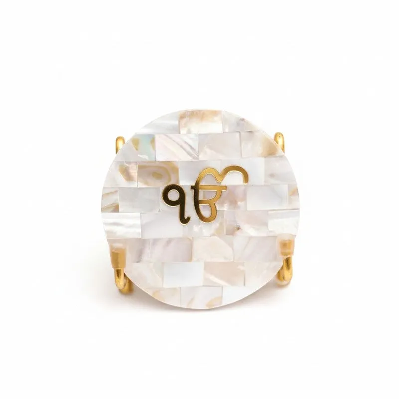 Ik Onkar Mother Of Pearl Religious Accent media 4