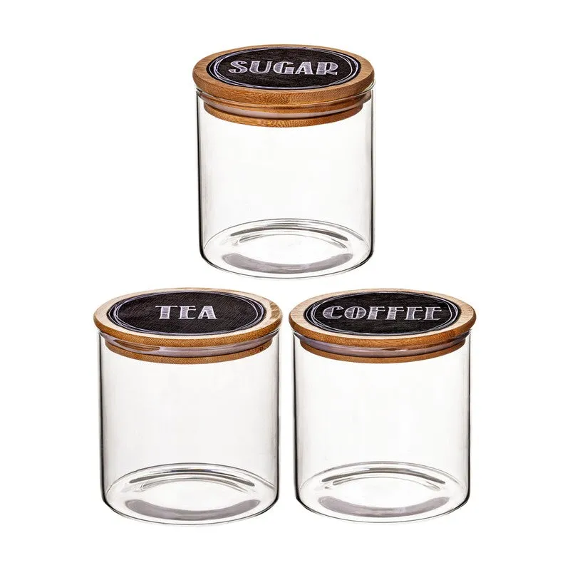 Transparent Glass Jars with Lid (650 mL Each) - Set of Three media 4