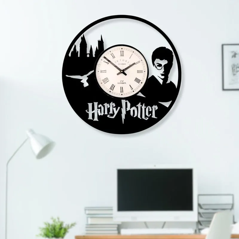 Harry Potter Steel Analog Wall Clock - Black media 3