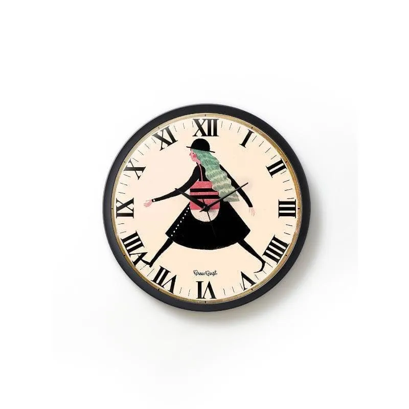 Take A Stroll Wall Clock media 3