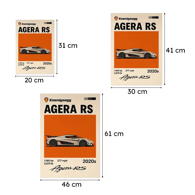 Agera RS Performance Wall Poster media 9