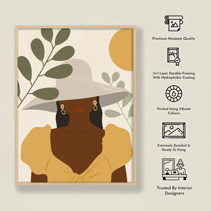 Unbreakable Bloom Archival Canvas Wall Art - Natural Brown Frame media 8