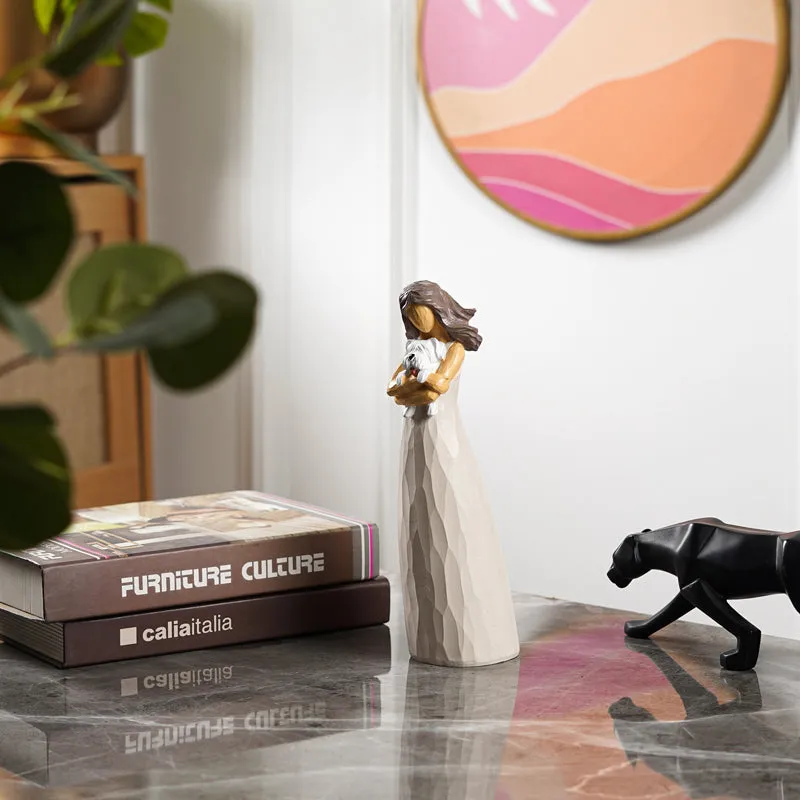 Furry Friendship Painted Resin Showpiece media 3