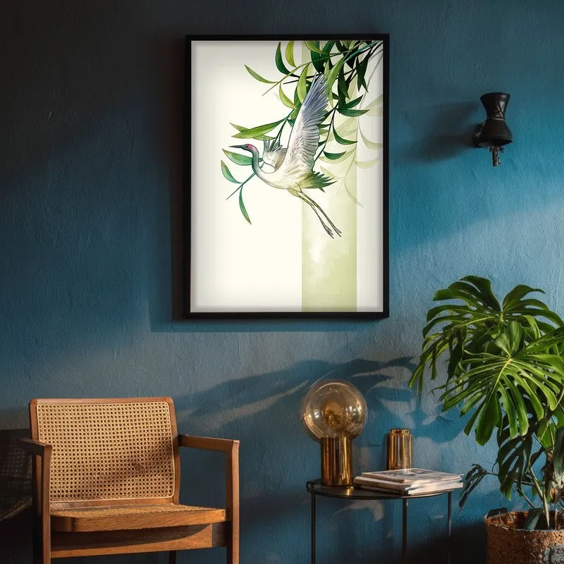 Marshland Majesty Botanical Archival Paper Wall Art With Frame media 4