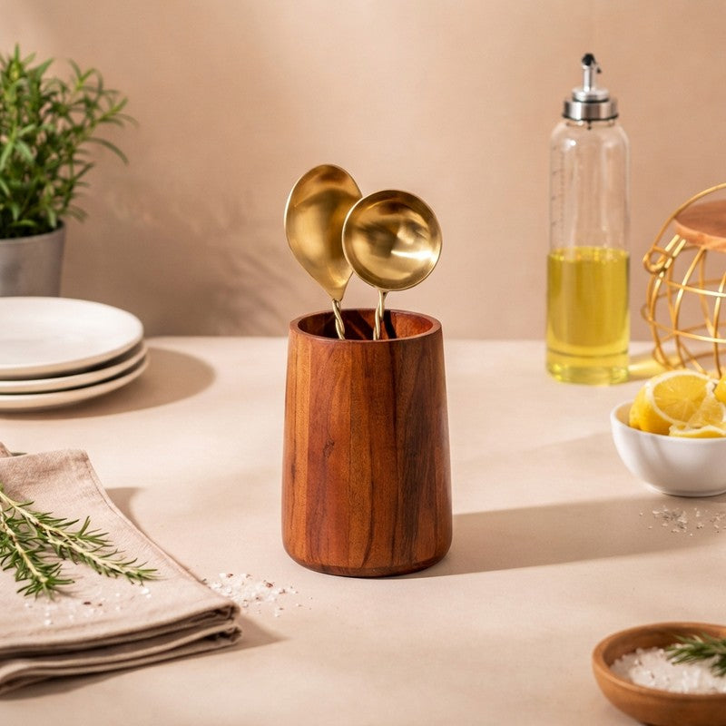Trayvo Wooden Cutlery Holder