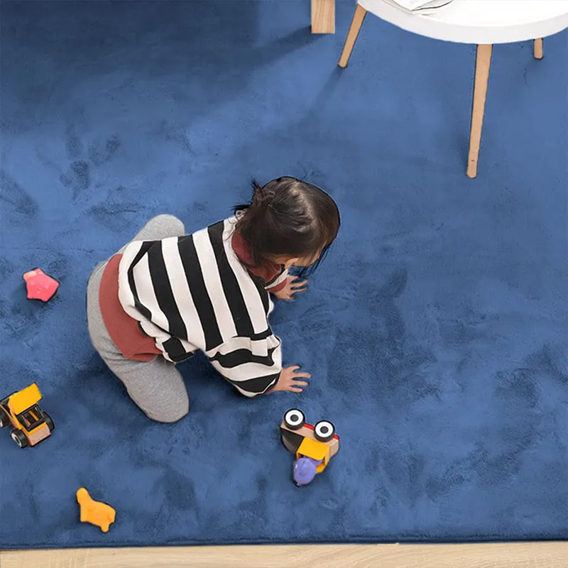 Ruffle Luxe Area Rug - Blue media 7