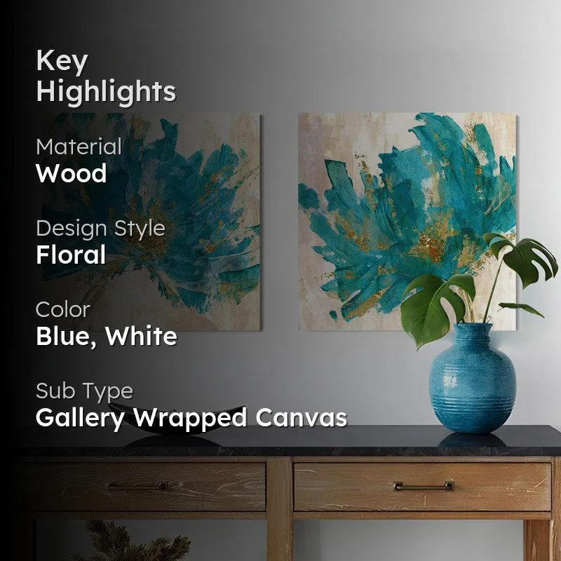 Cobalt Clara Floral Wall Art media 2