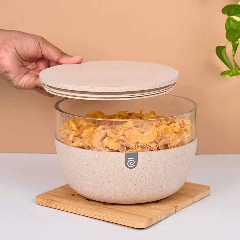 Gaea Airtight Mixing Bowl (Beige) - 2100 mL media 1