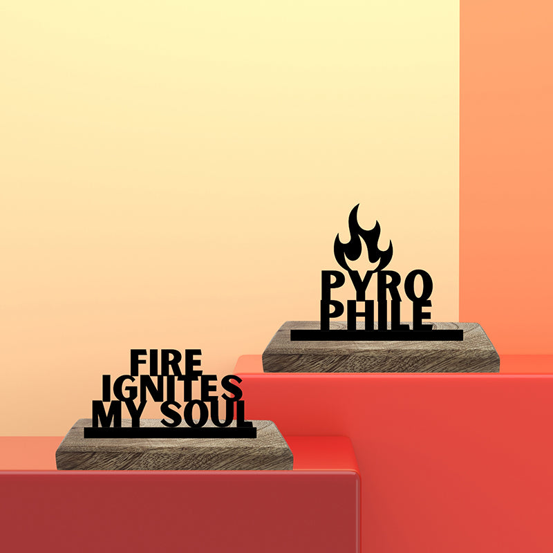 Pyrophile Showpiece - Set Of Two