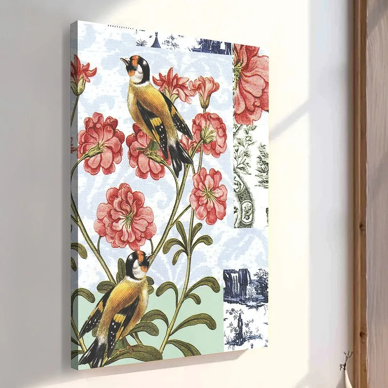 Birds On Poppies Wall Art media 3