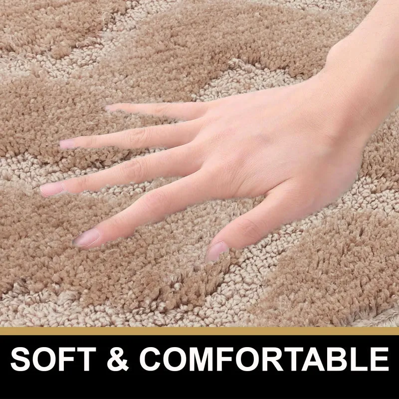 Scotch Waves Microfiber Bath Mat - Beige media 3