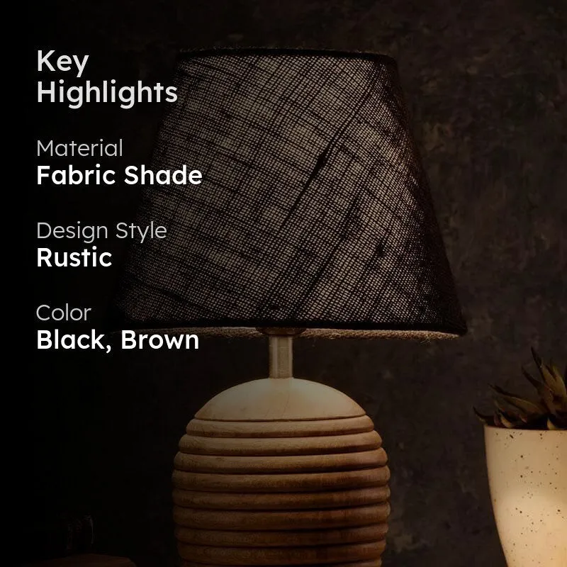 Shawty Fabric Table Lamp - Black media 2