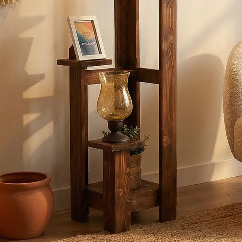 Clastre Jute & Wooden Floor Lamp With Shelves media 5