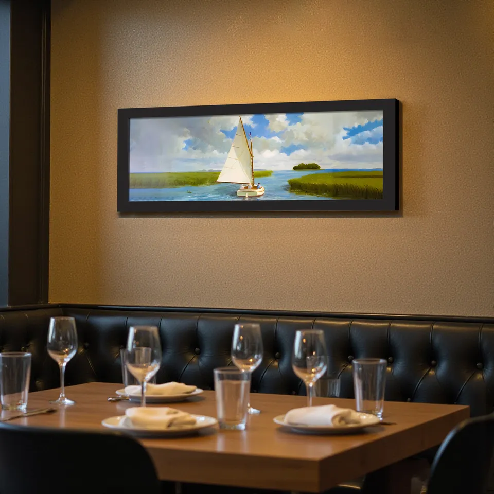 Blueway Sailboat Wall Painting media 6