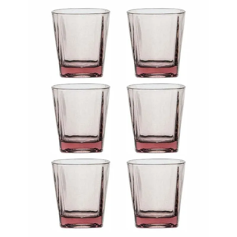 Sleek Cut Brown Glass Tumbler (170 ML) - Set Of Six media 3