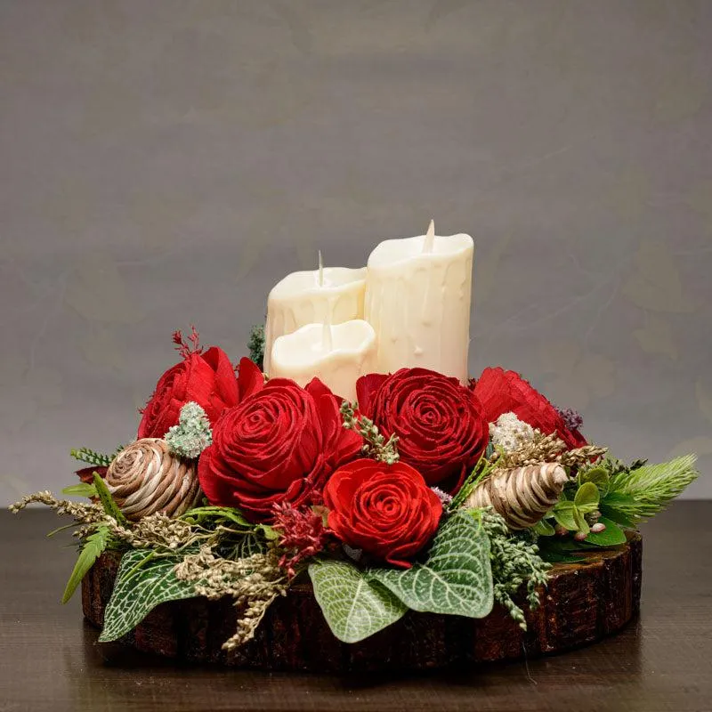 Jacoby  Solawood Flower Tray with Battery Candle media 5