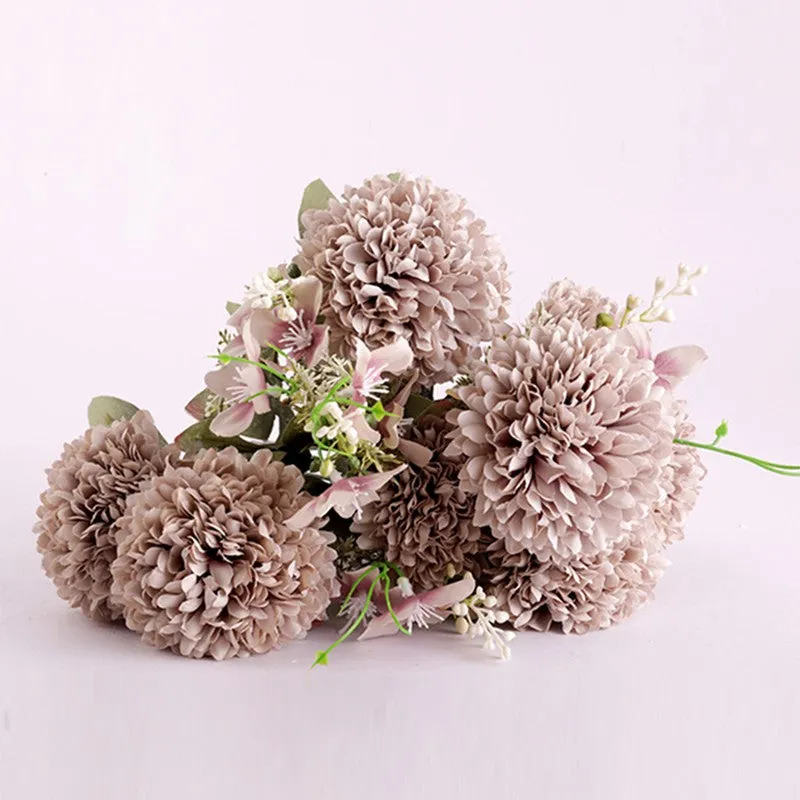 AarviDecor Dusty Charm Silk Artificial Flowers media 6
