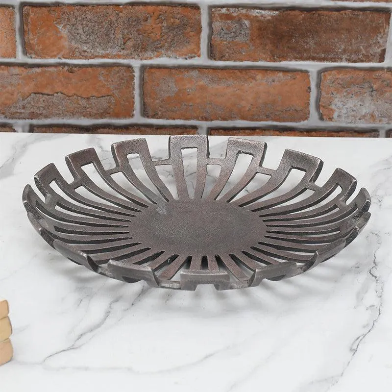 Ajra Flora Serving Tray - Brown media 1