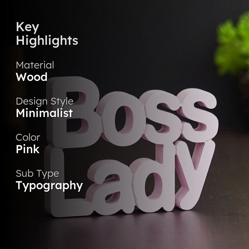 Boss Lady Typography Showpiece media 2