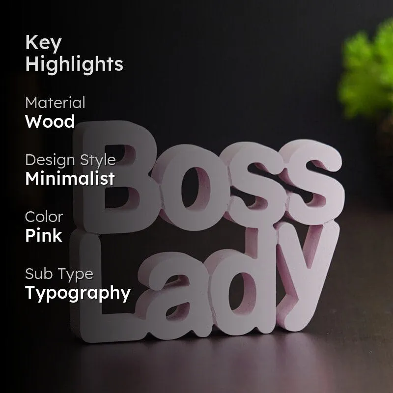 Boss Lady Typography Showpiece media 2
