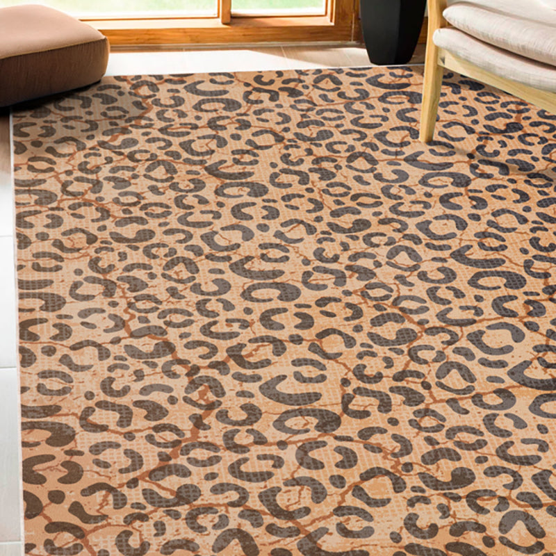 Beryl Abstract Polyester Anti-Skid Carpet - Orange media 3