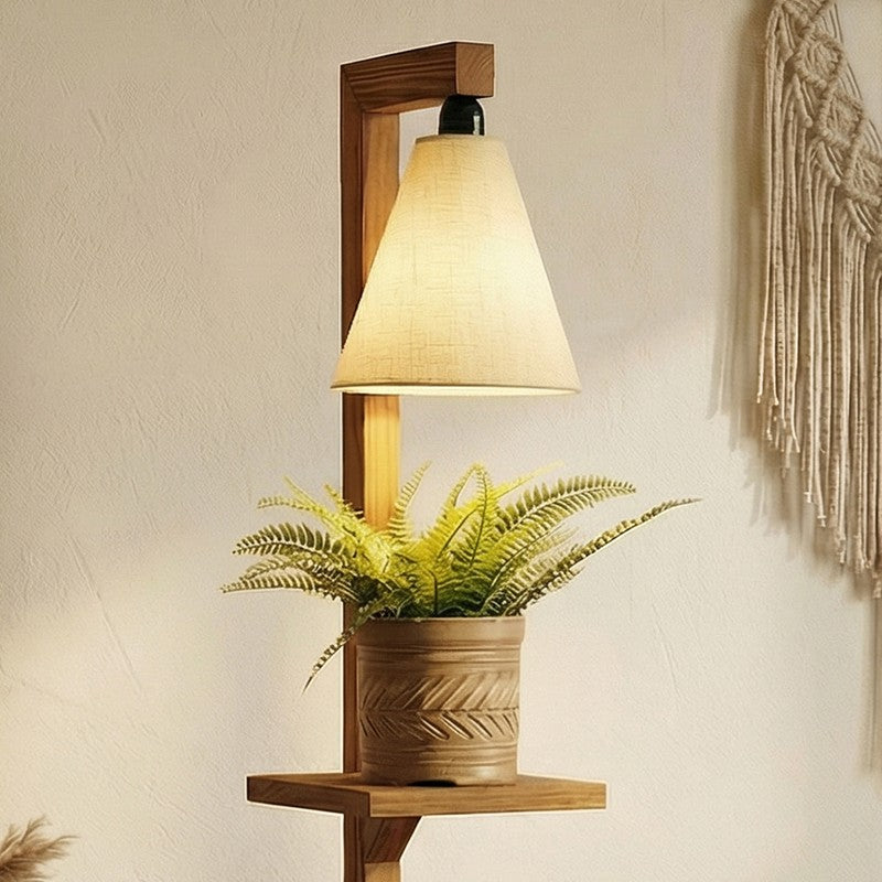 Canova Shelf Wooden Floor Lamp image 4