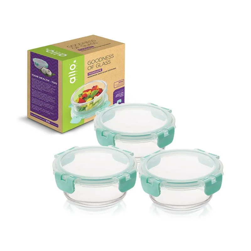 Mogrid Leak Proof Glass Lunch Box (390 mL Each) - Set Of Three media 4