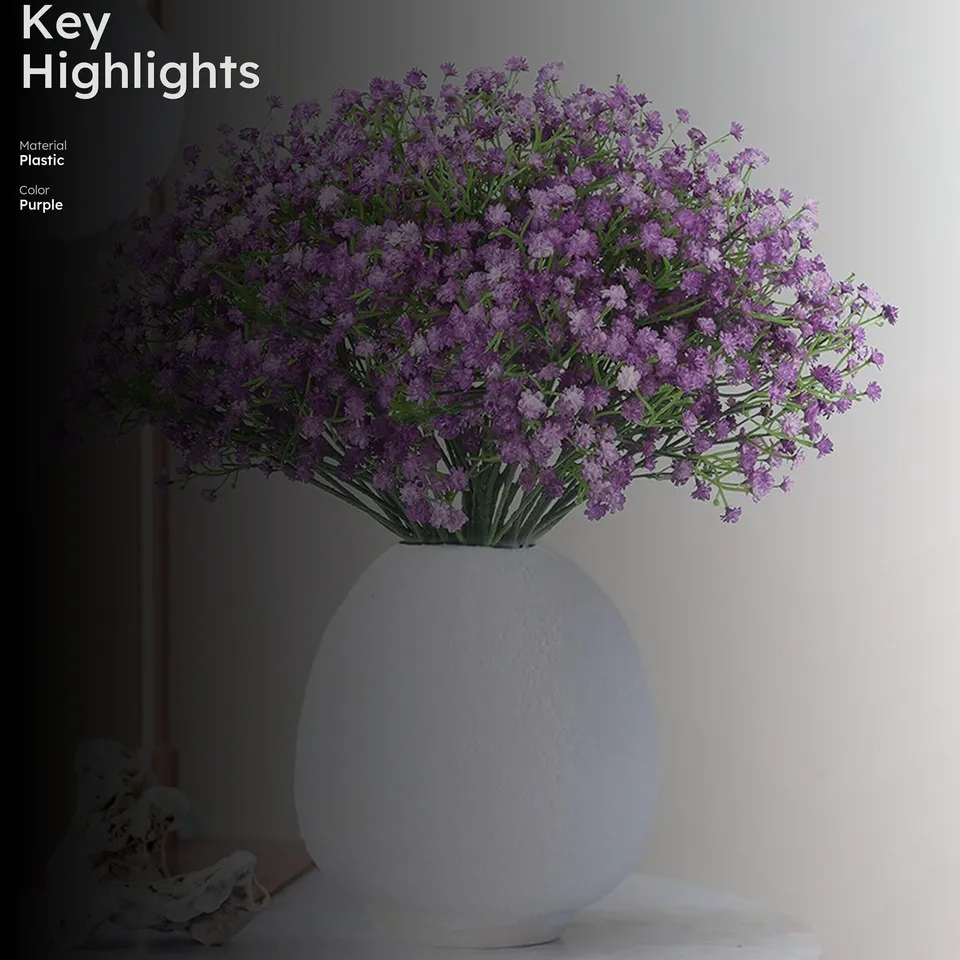 Gypsophila Artificial Flower - Set Of Three media 2