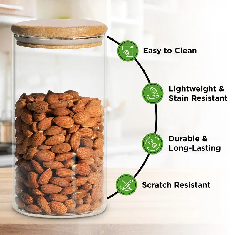 Jarix Glass Jar (1000 mL Each) - Set Of Two - 5