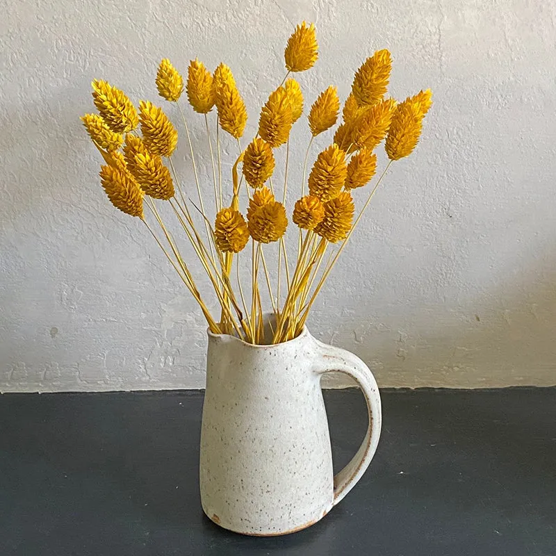 Dried Phalaris Flower Bunch (Yellow) - Set Of Thirty media 4