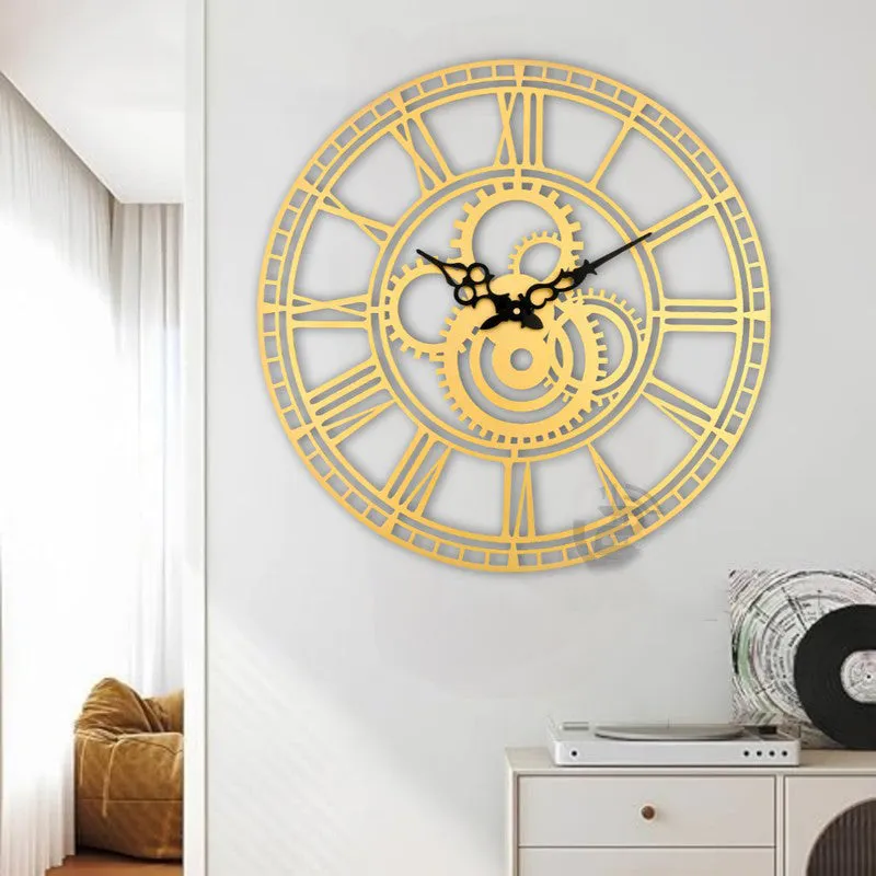 Lapsed Silent Wall Clock - Gold media 1