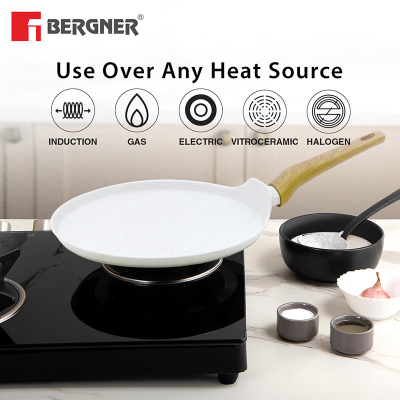 Bergner Nano Sear Induction Safe Non-Stick Dosa Tawa - 29 cm media 5