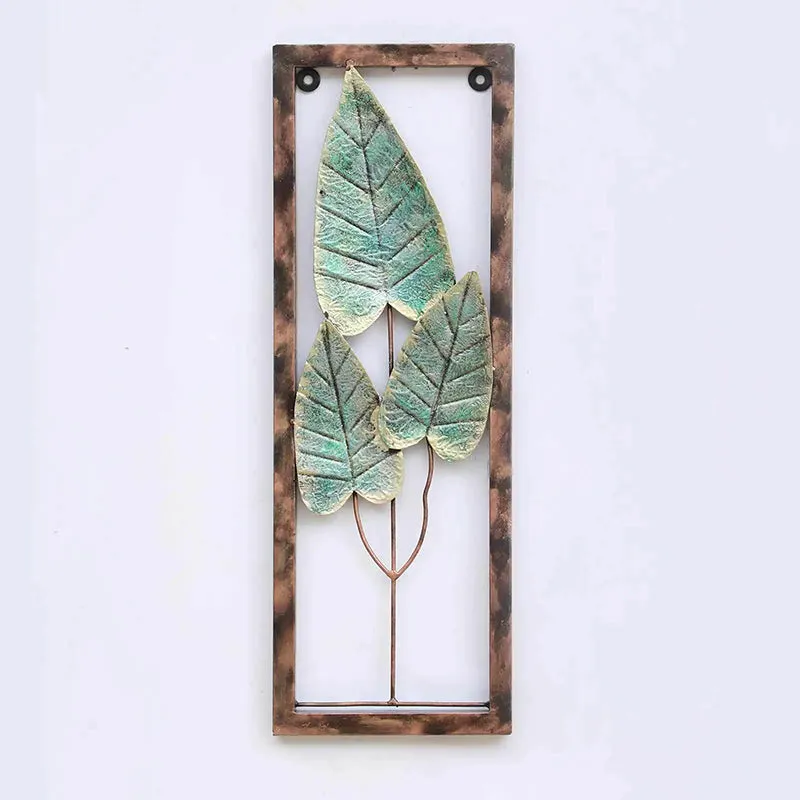 Framed Leaves Iron Wall Accent media 3