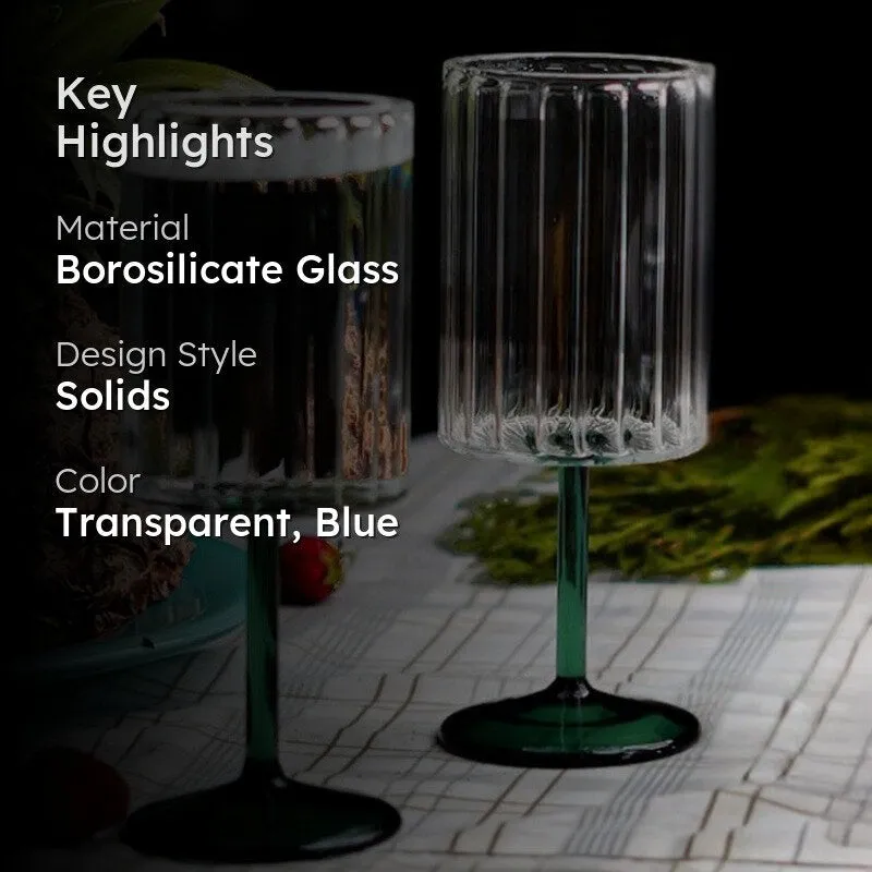 Frosted Elegance Goblet Glass(280 mL) - Set Of Two media 2