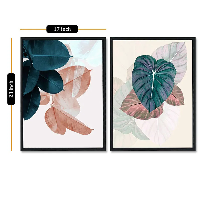 Watercolor Leaves Wall Art - Set Of Two media 3