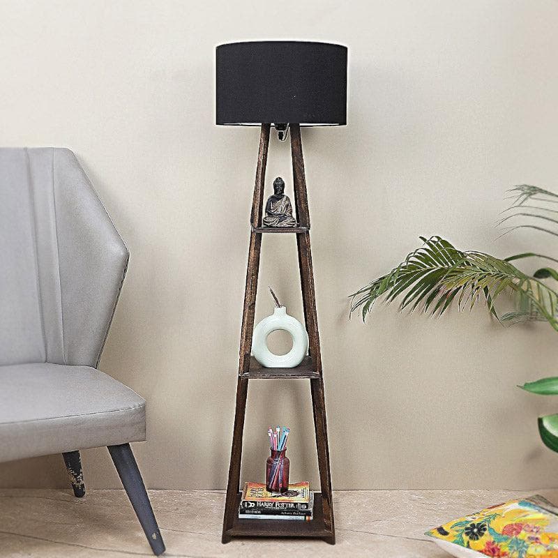 Seasa Wistera Floor With Shelf Lamp With Shelf - Black media 3