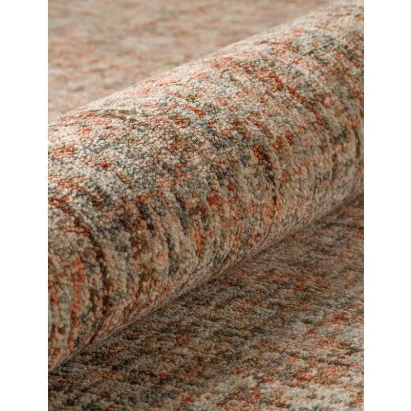 Handloom Hand Tufted Harmony Wool Rug - Red & Brown media 4