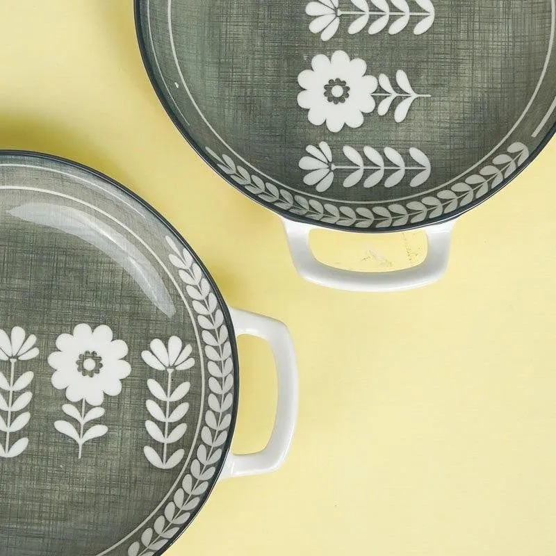 Rana Floral Porcelain Platter - Set of Two media 6