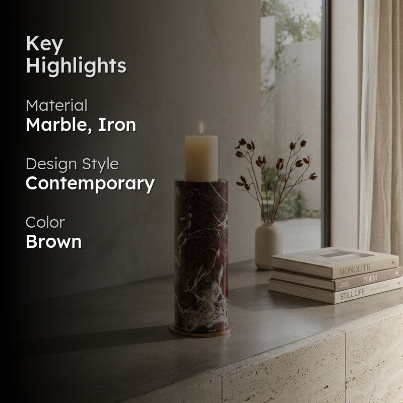 Elysian Wick Marble Candle Holder media 2
