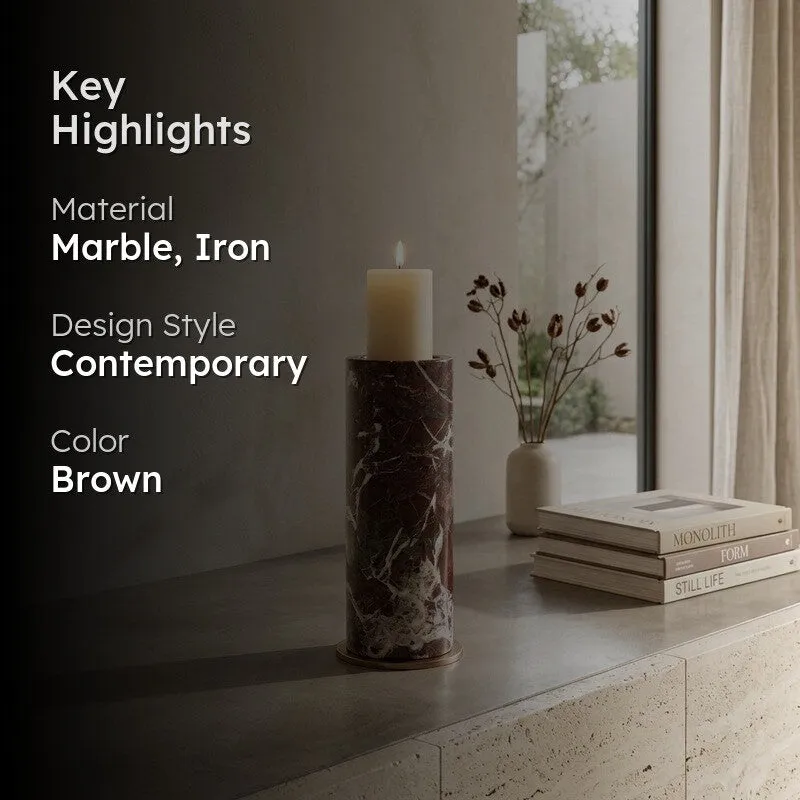 Elysian Wick Marble Candle Holder media 2